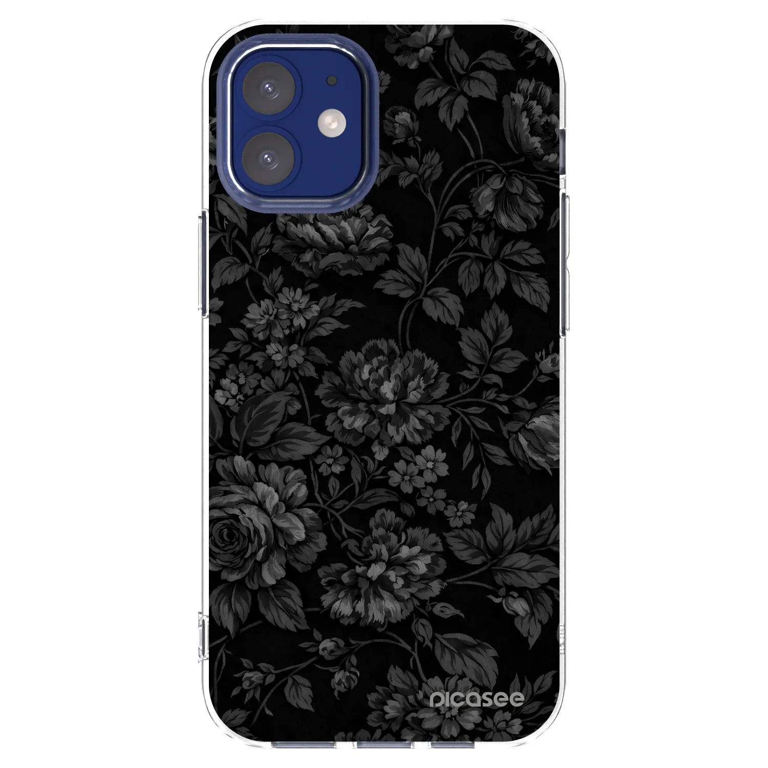 Picasee silikonska prozirna maskica za Apple iPhone 12 mini - Dark Romance