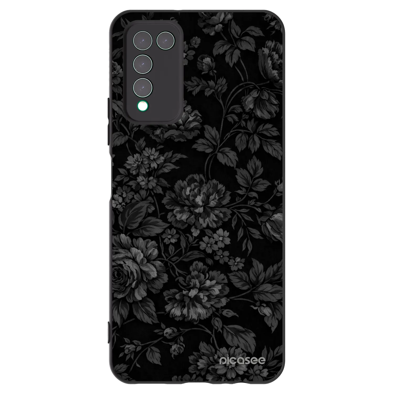 Picasee crna silikonska maskica za Honor 10X Lite - Dark Romance