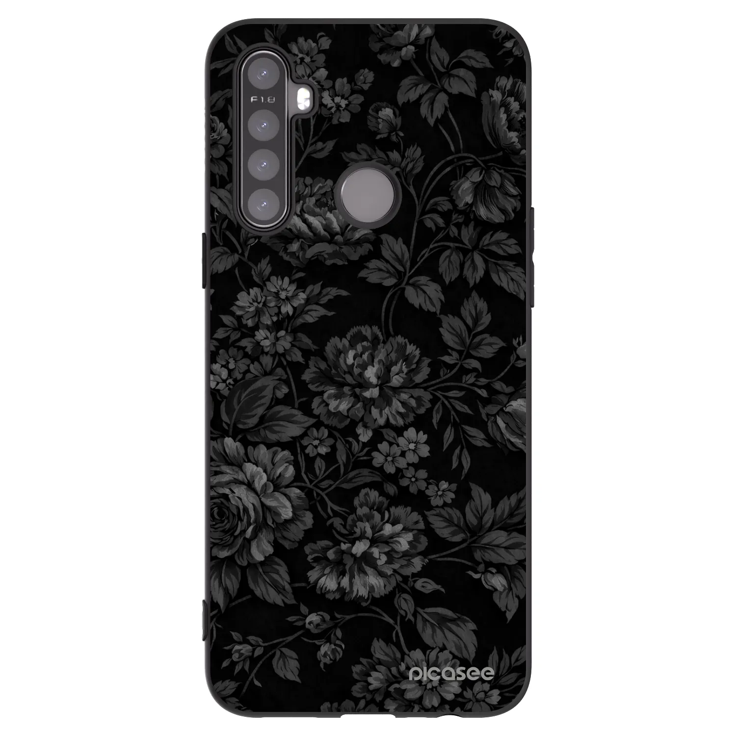 Picasee crna silikonska maskica za Realme 6i - Dark Romance