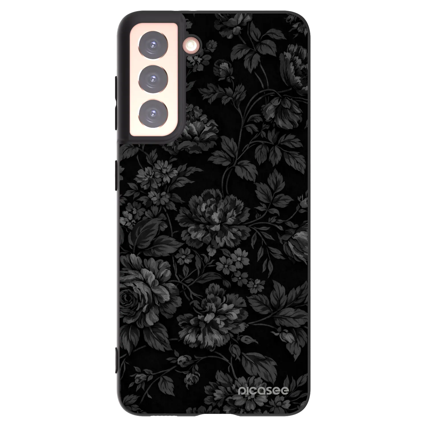 Picasee crna silikonska maskica za Samsung Galaxy S21 5G G991B - Dark Romance