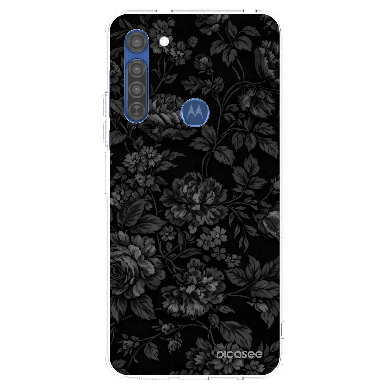 Picasee silikonska prozirna maskica za Motorola Moto G8 - Dark Romance