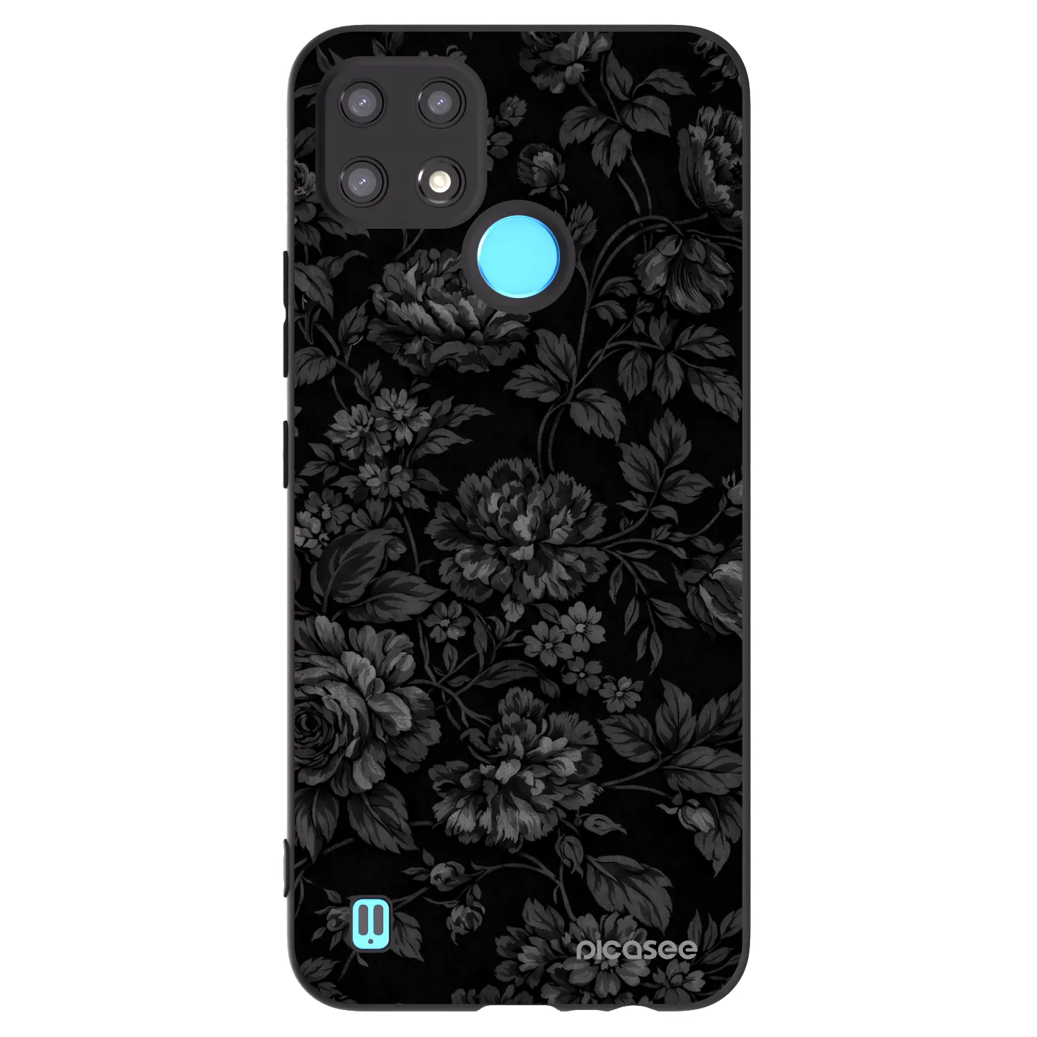 Picasee crna silikonska maskica za Realme C21 - Dark Romance