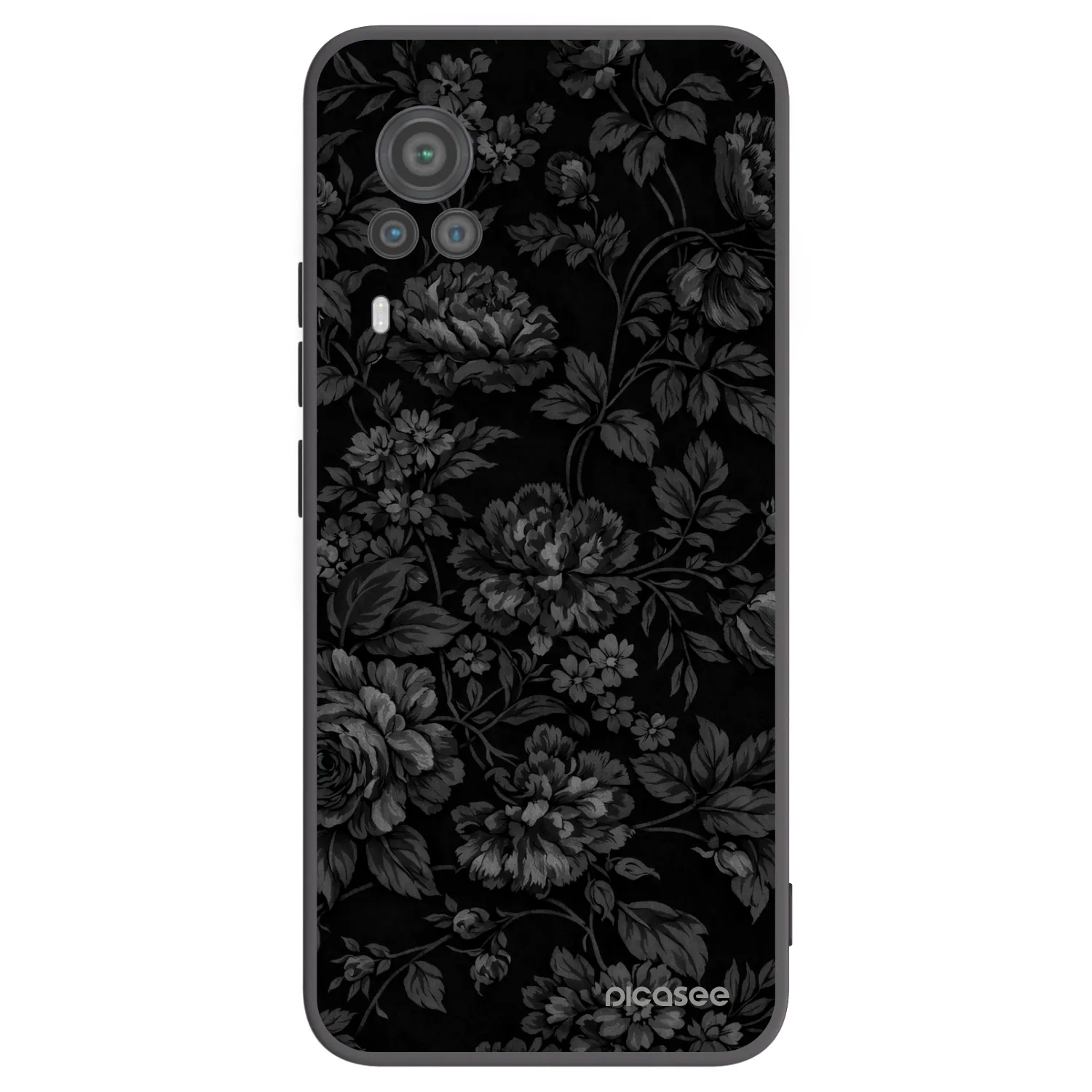 Picasee crna silikonska maskica za Vivo X60 Pro 5G - Dark Romance