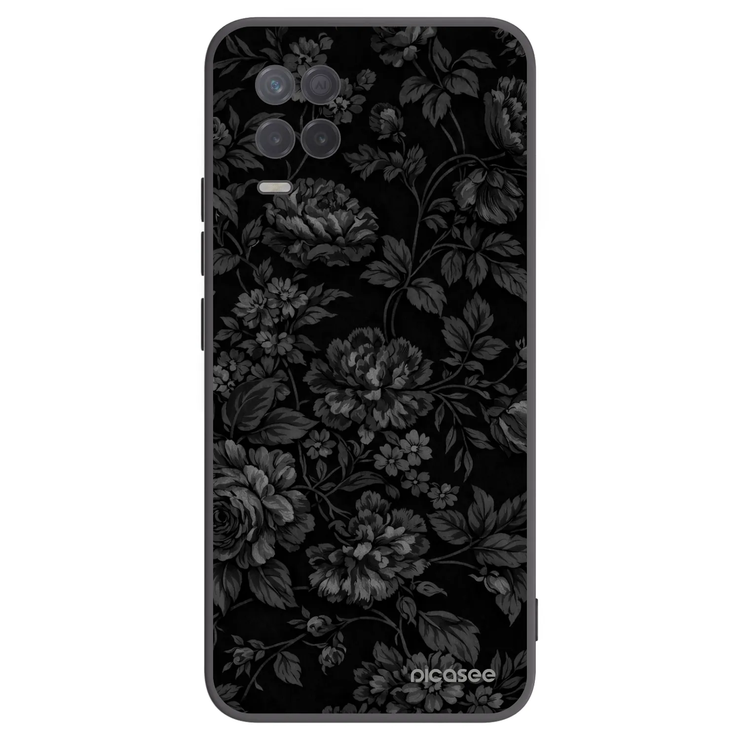 Picasee crna silikonska maskica za Realme 8 5G - Dark Romance