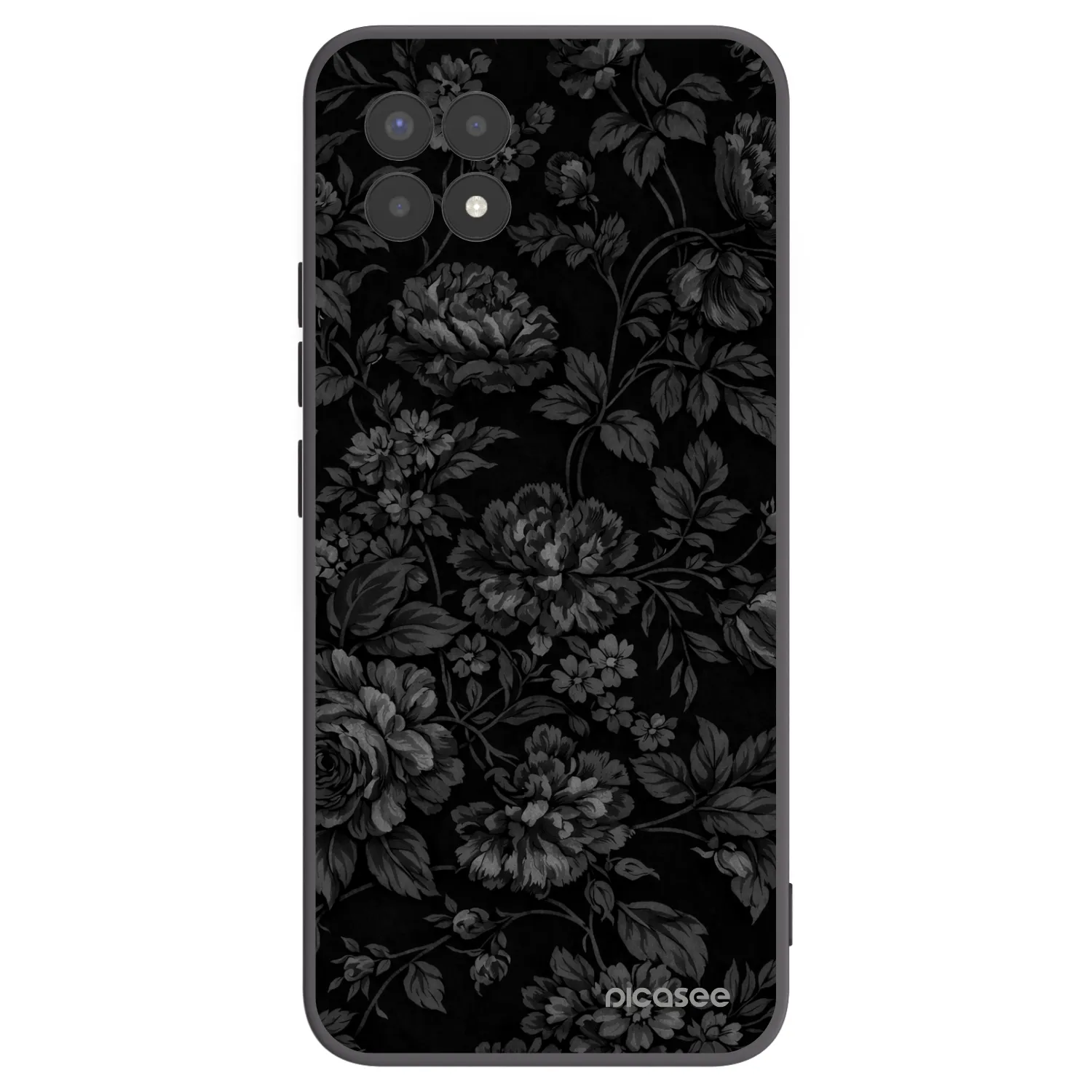 Picasee crna silikonska maskica za Realme 8i - Dark Romance