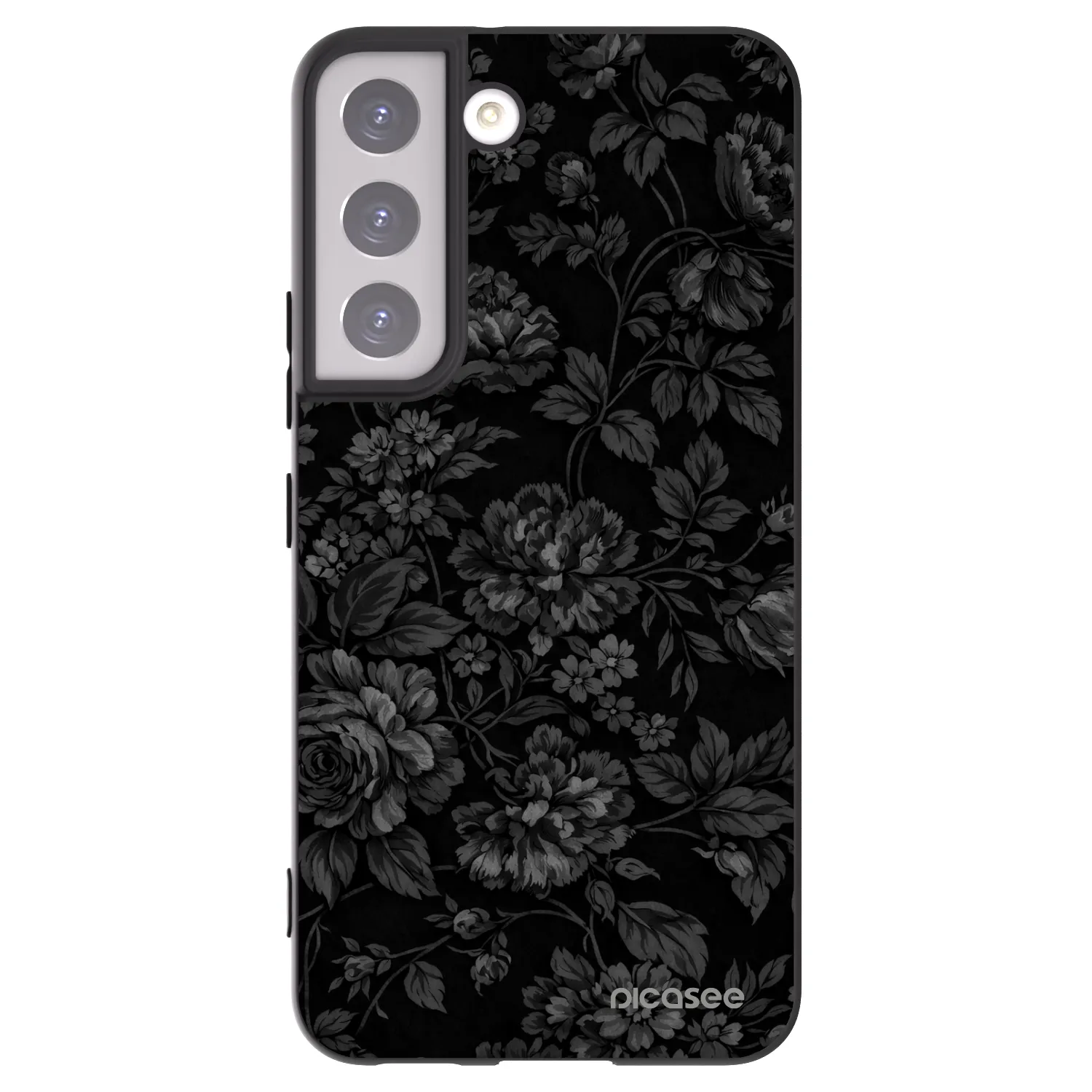 Picasee crna silikonska maskica za Samsung Galaxy S22 5G - Dark Romance