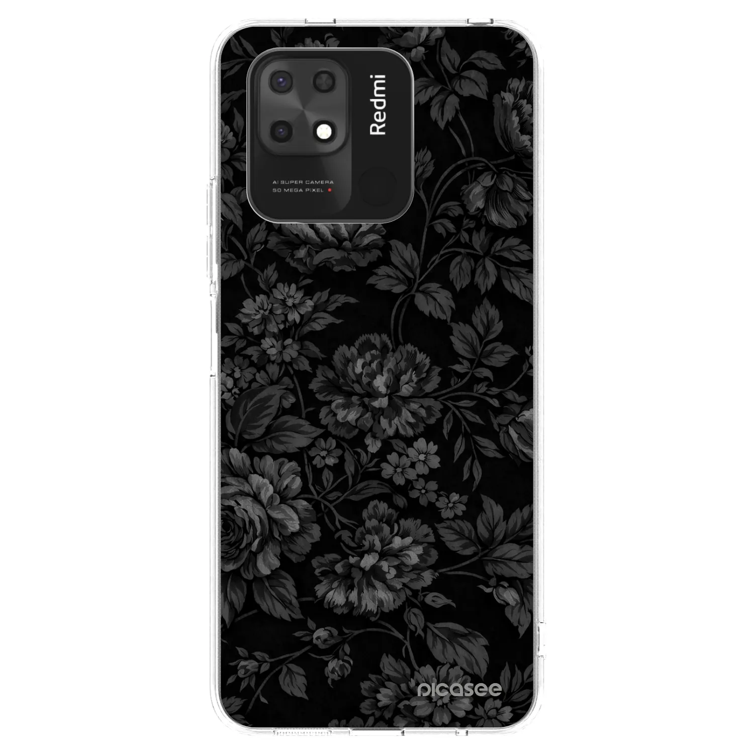 Picasee silikonska prozirna maskica za Xiaomi Redmi 10C - Dark Romance