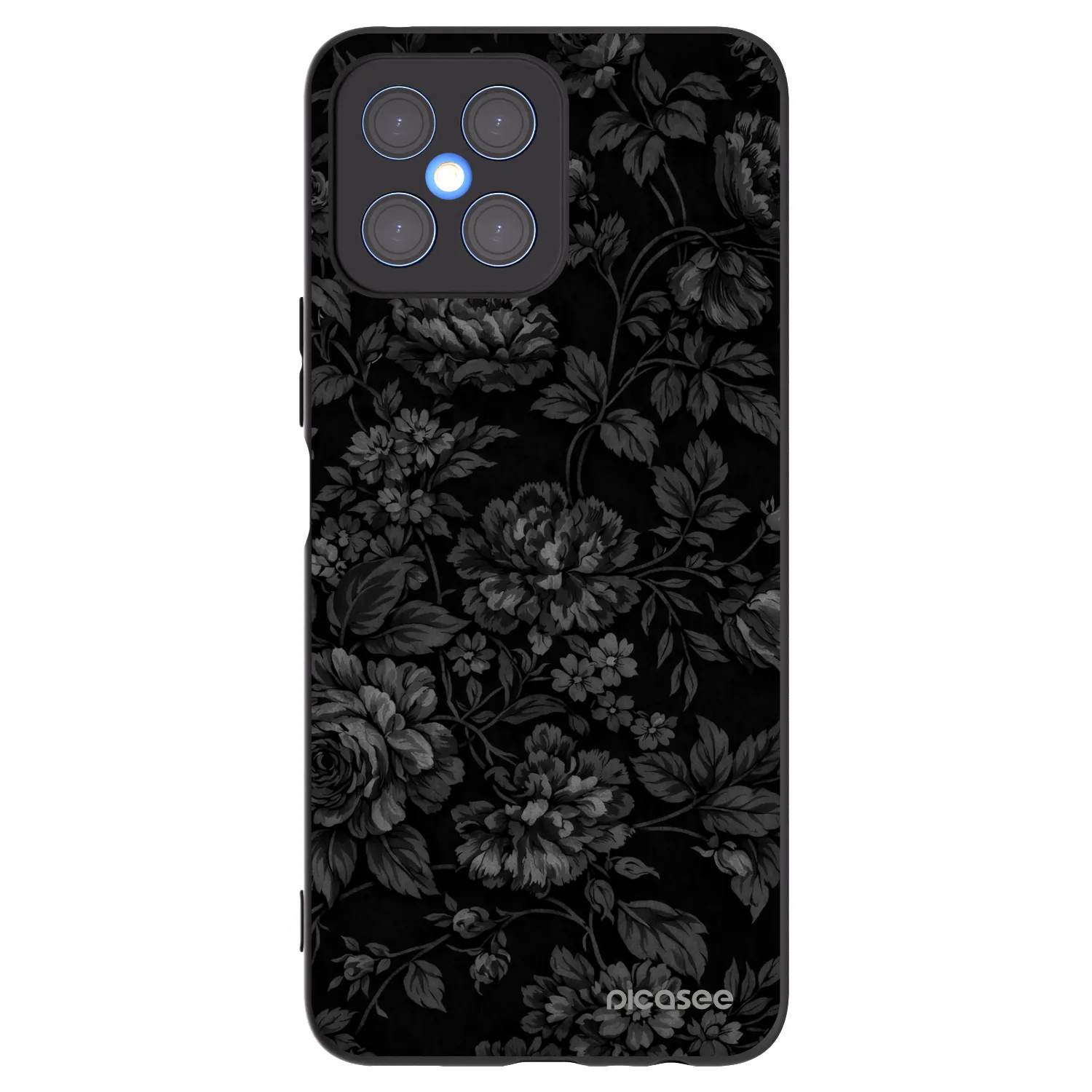 Picasee crna silikonska maskica za Honor X8 4G - Dark Romance