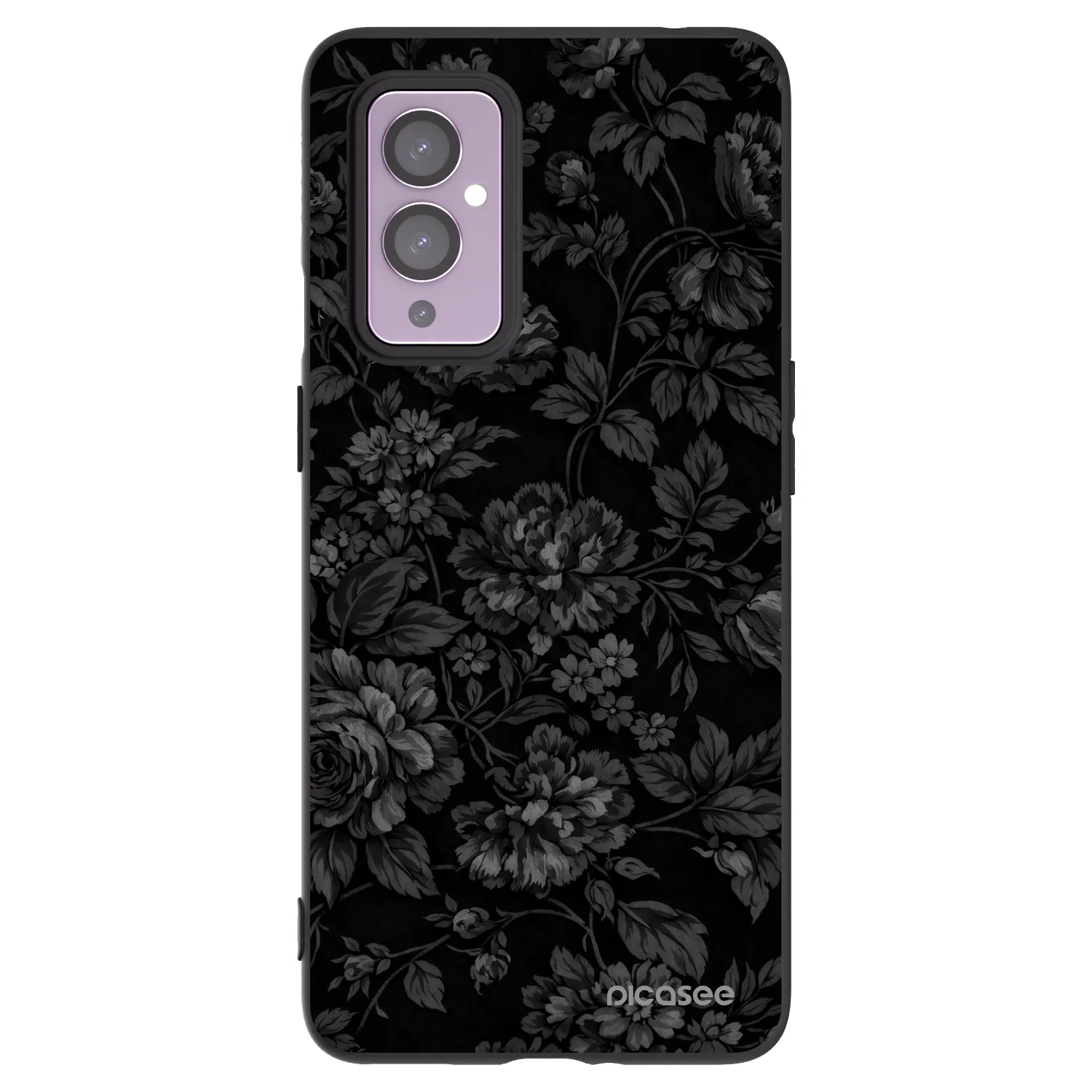 Picasee crna silikonska maskica za OnePlus 9 - Dark Romance