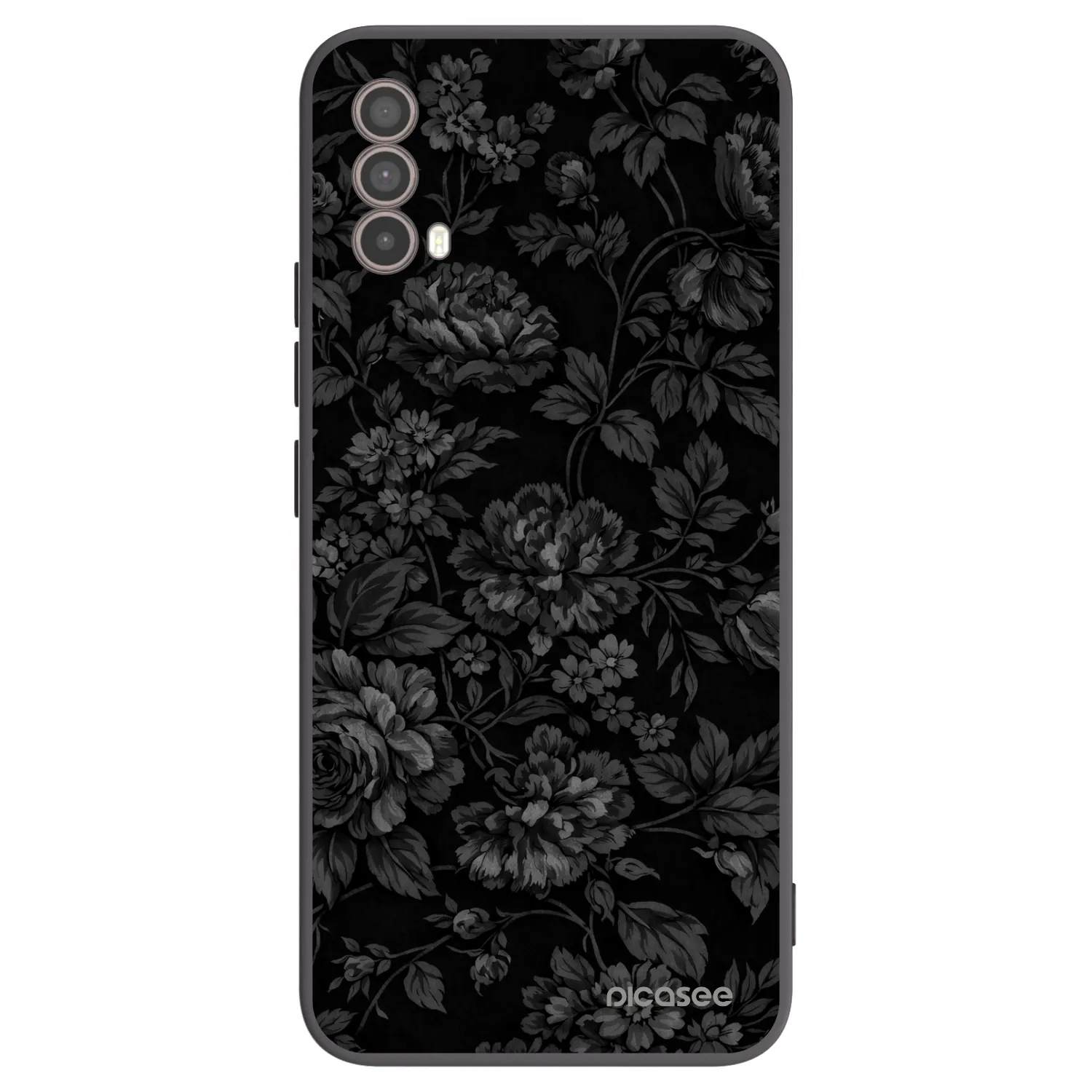 Picasee crna silikonska maskica za Motorola Moto E40 - Dark Romance