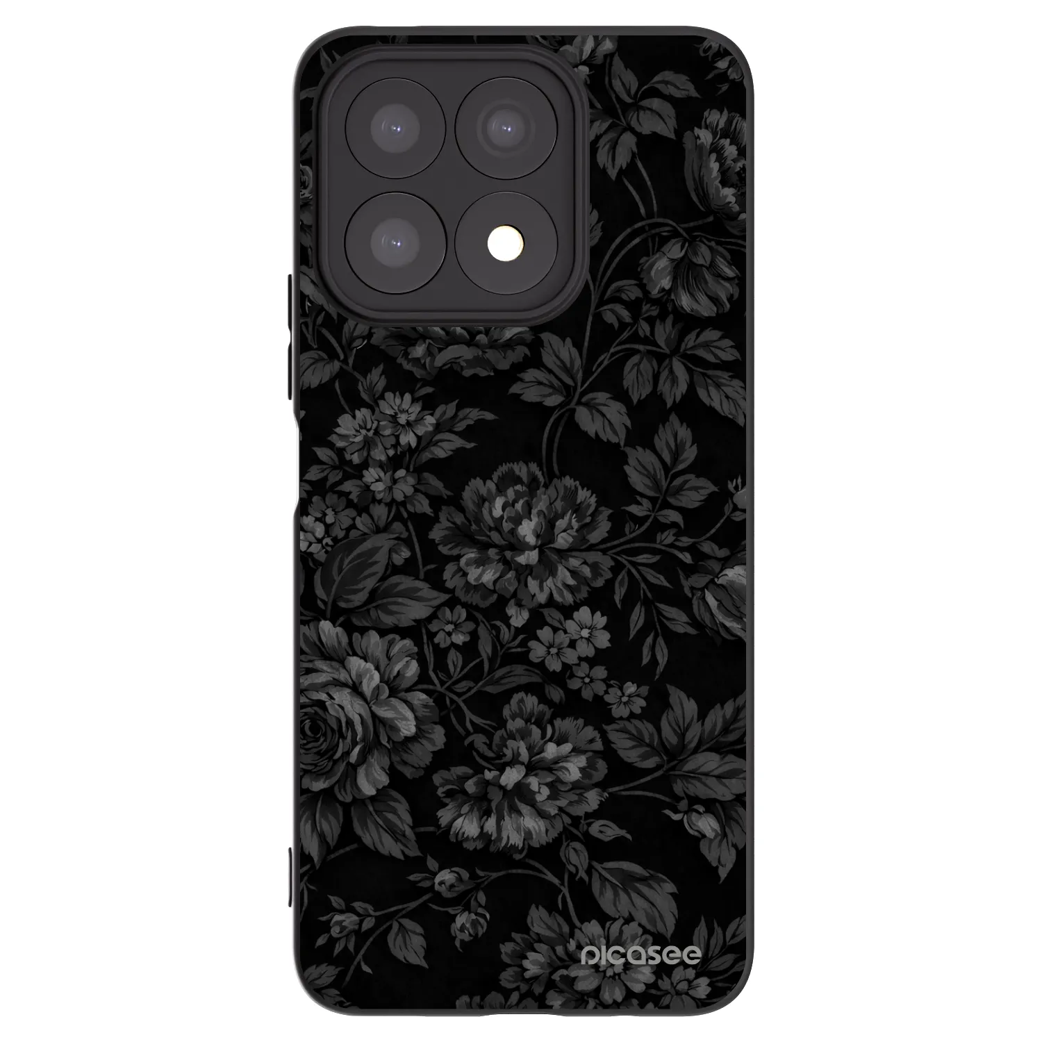 Picasee crna silikonska maskica za Honor X8a - Dark Romance