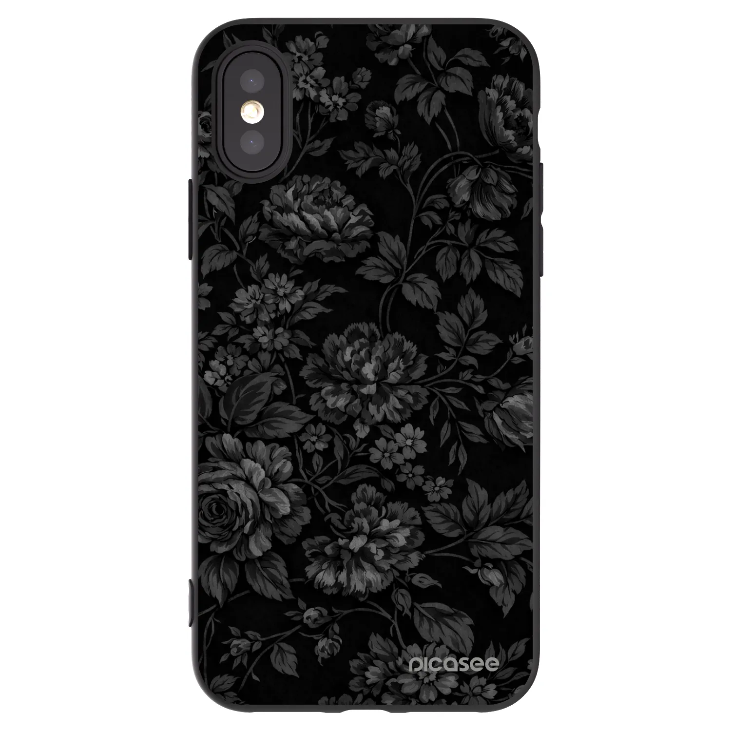 Picasee crna silikonska maskica za Apple iPhone X/XS - Dark Romance