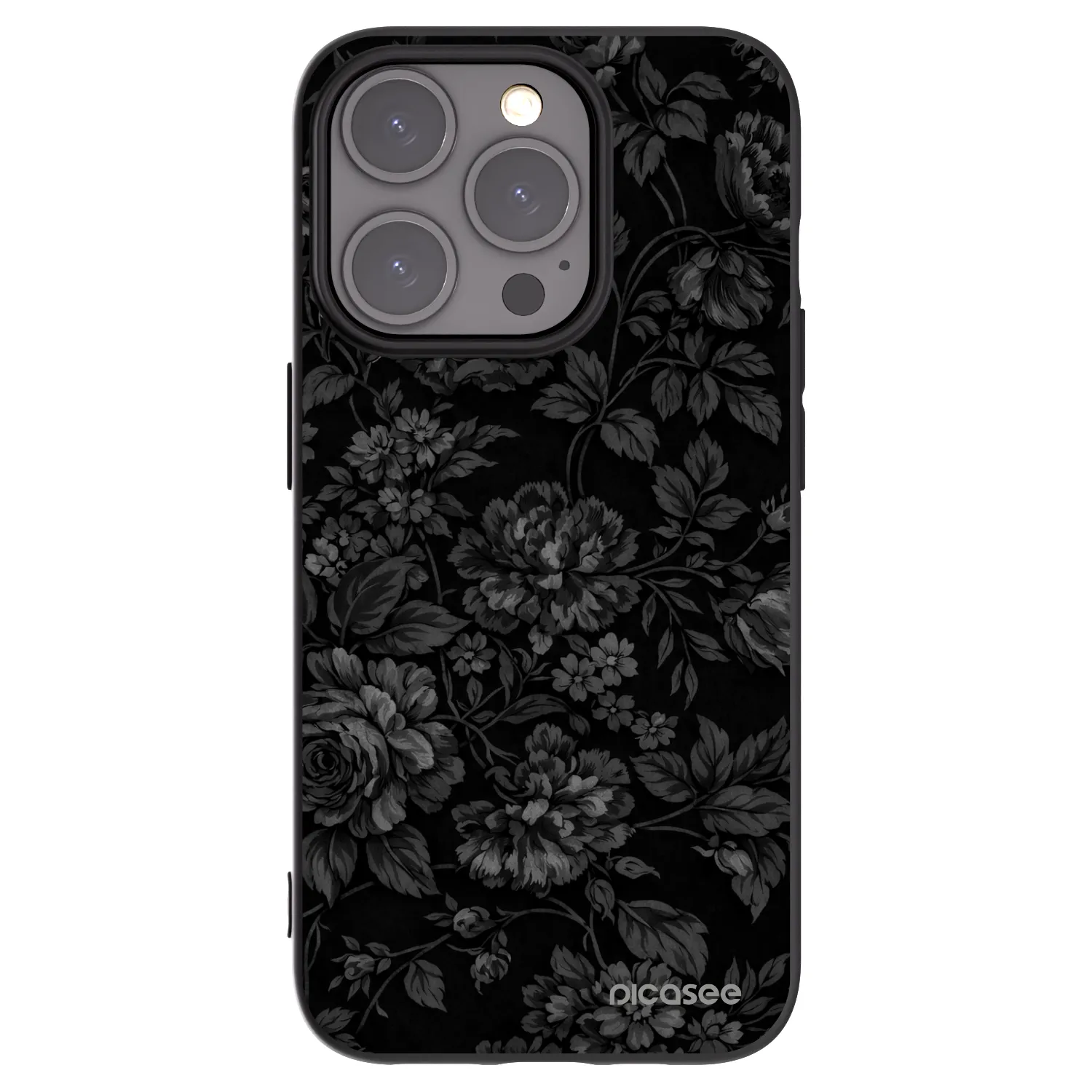 Picasee crna silikonska maskica za Apple iPhone 15 Pro - Dark Romance