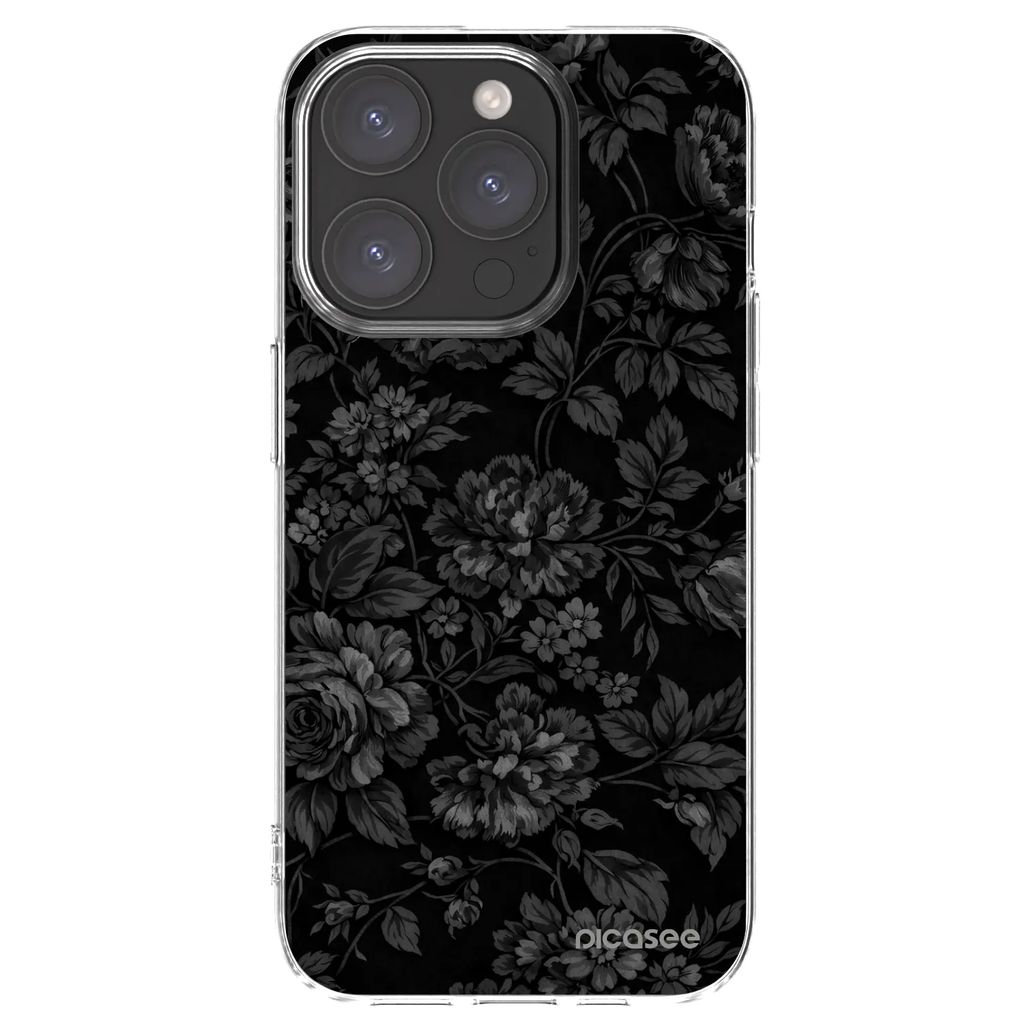 Picasee silikonska prozirna maskica za Apple iPhone 15 Pro - Dark Romance