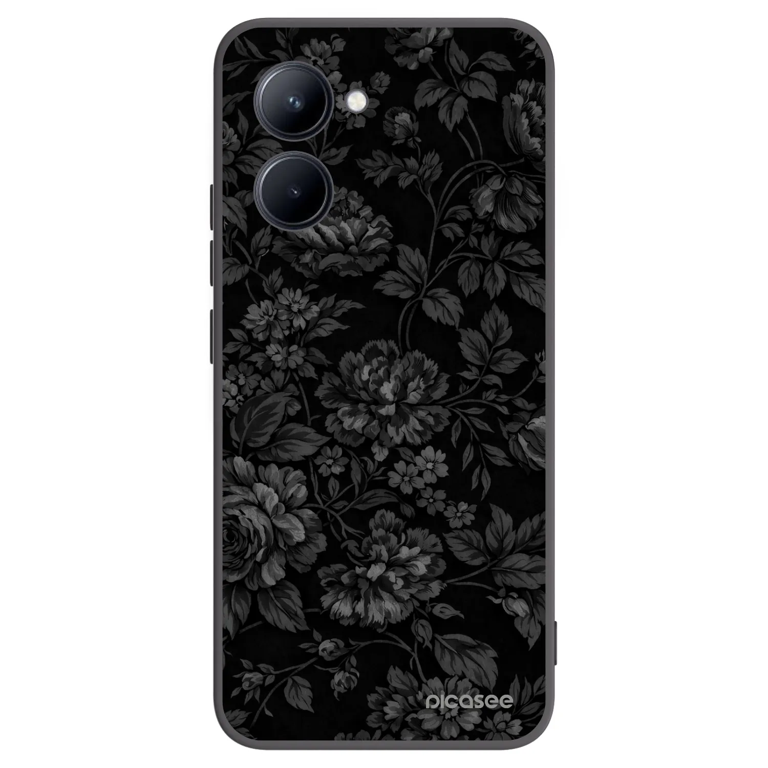 Picasee crna silikonska maskica za Realme C33 (2023) - Dark Romance
