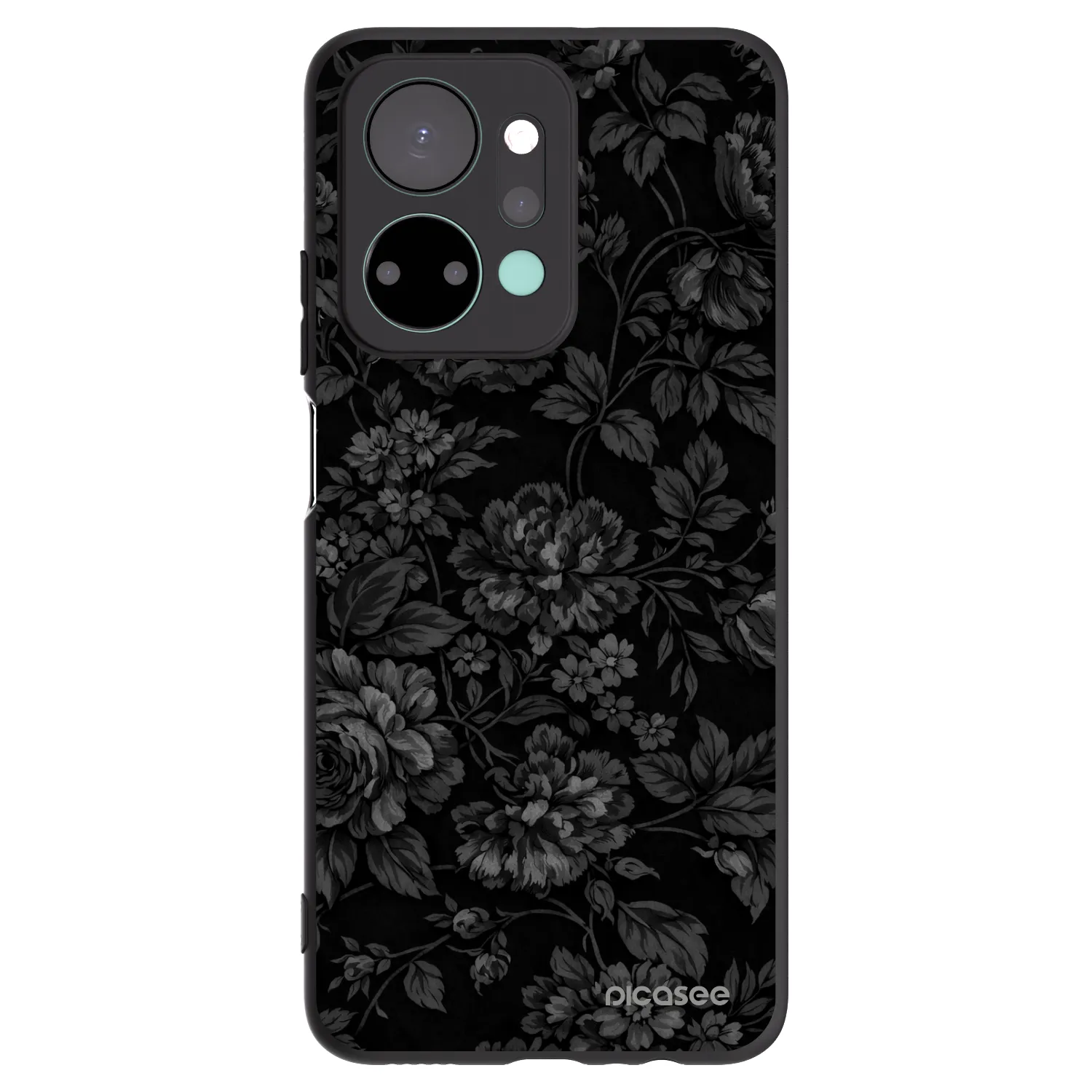 Picasee crna silikonska maskica za Honor X7a - Dark Romance