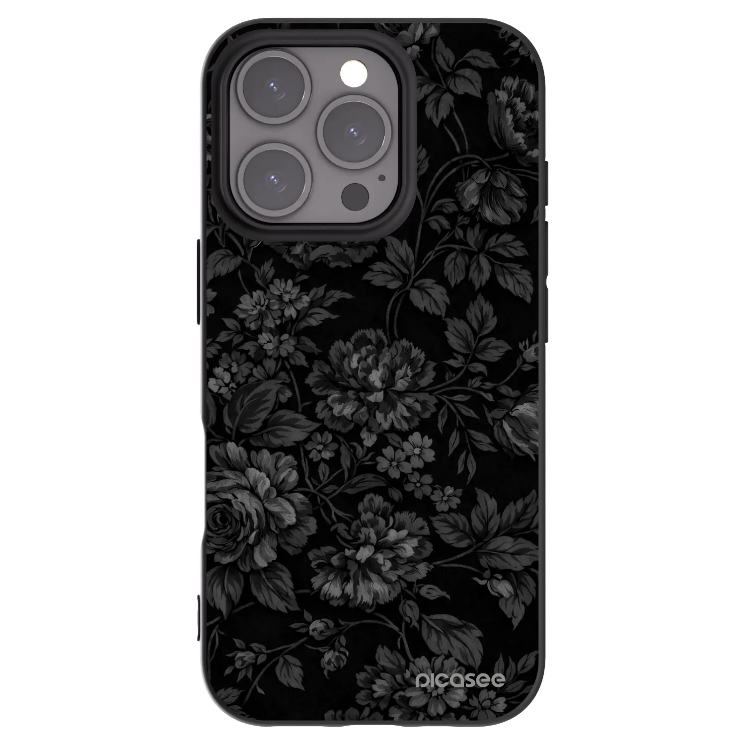 Picasee crna silikonska maskica za Apple iPhone 16 Pro - Dark Romance