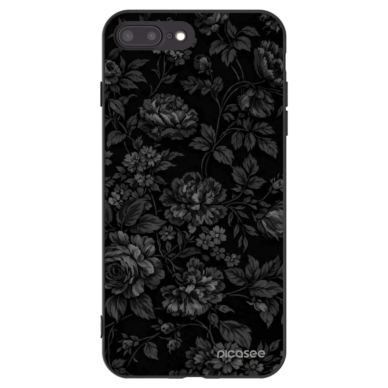 Picasee crna silikonska maskica za Apple iPhone 7 Plus - Dark Romance