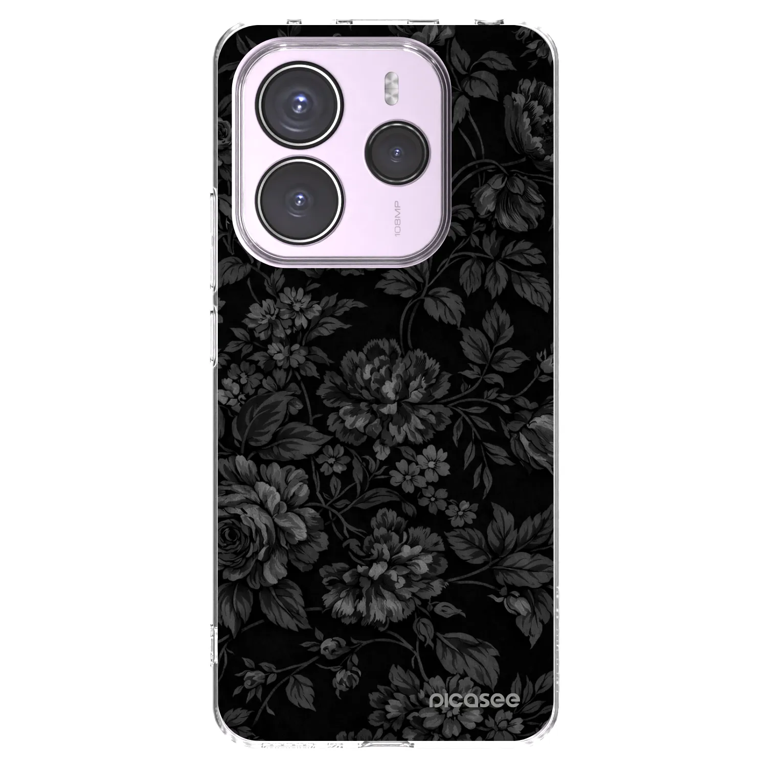 Picasee silikonska prozirna maskica za Xiaomi Redmi Note 14 5G - Dark Romance