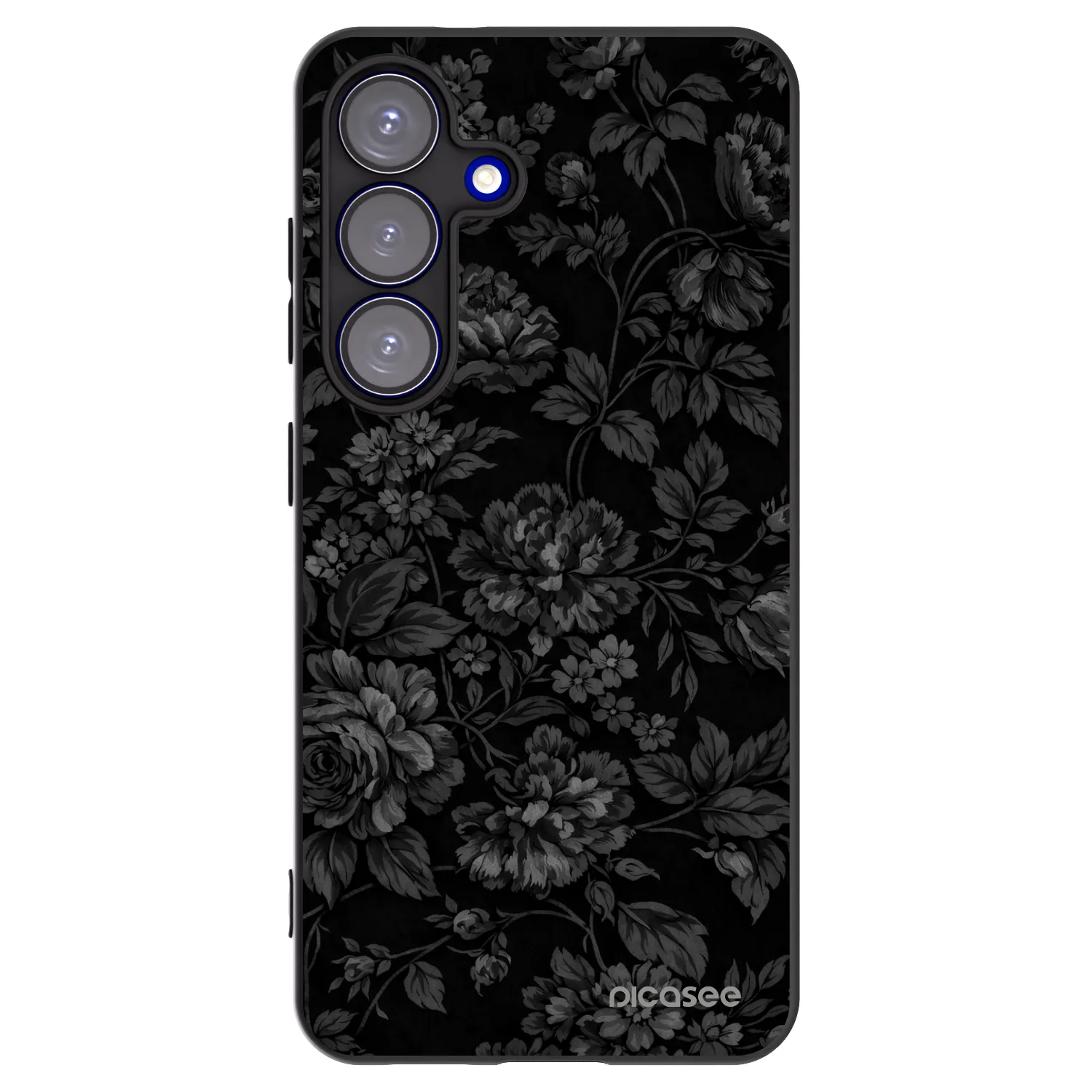 Picasee crna silikonska maskica za Samsung Galaxy S25 5G - Dark Romance