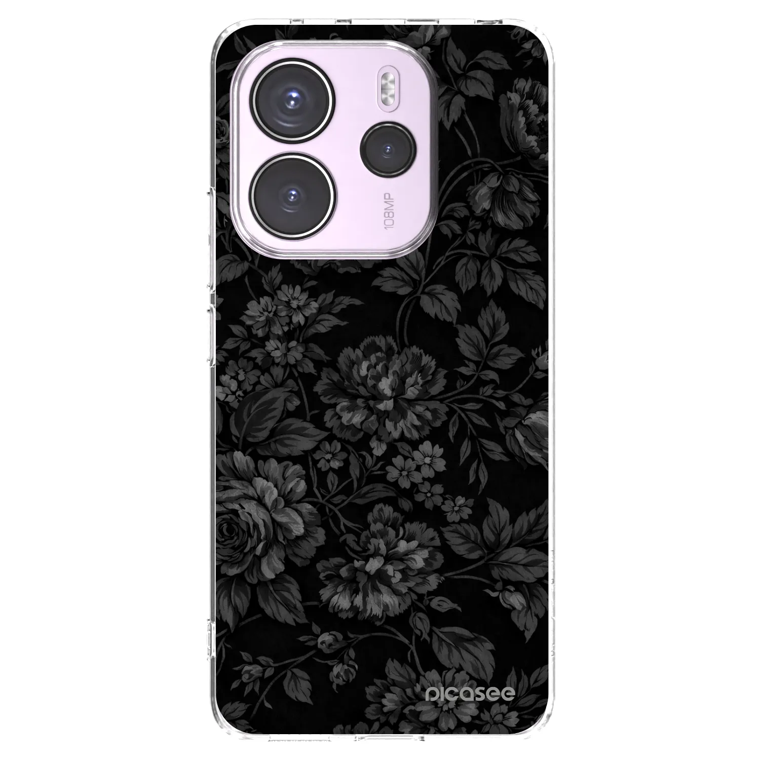 Picasee silikonska prozirna maskica za Xiaomi Redmi Note 14 4G - Dark Romance
