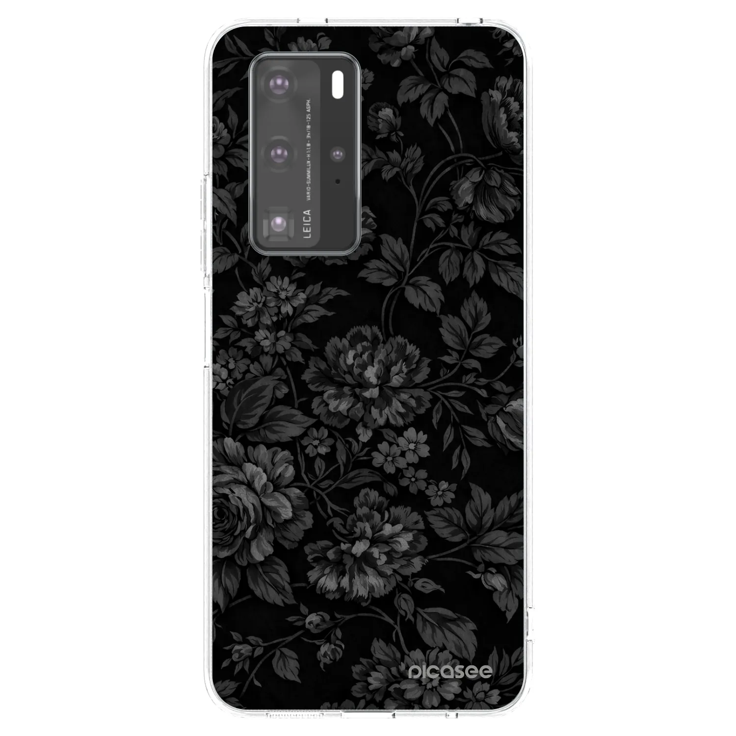 Picasee silikonska prozirna maskica za Huawei P40 Pro - Dark Romance