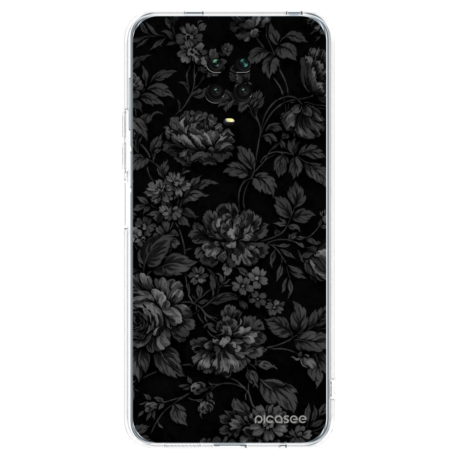 Picasee silikonska prozirna maskica za Xiaomi Redmi Note 9 Pro - Dark Romance