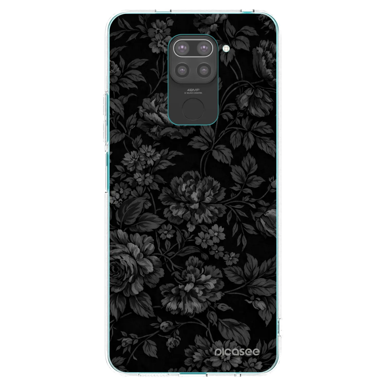 Picasee crna silikonska maskica za Xiaomi Redmi Note 9 - Dark Romance