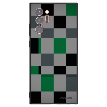 Picasee crna silikonska maskica za Samsung Galaxy Note 20 Ultra - Block Grid