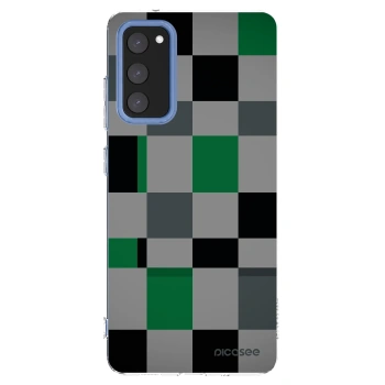 Picasee silikonska prozirna maskica za Samsung Galaxy S20 FE - Block Grid