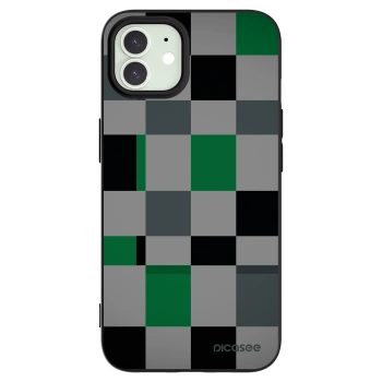 Picasee crna silikonska maskica za Apple iPhone 12 Pro - Block Grid