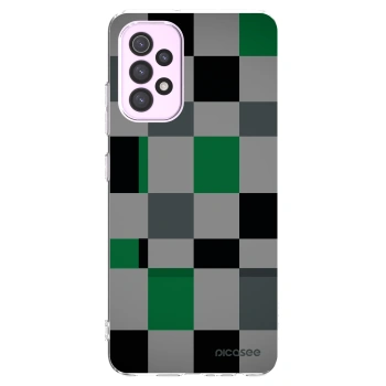 Picasee silikonska prozirna maskica za Samsung Galaxy A32 5G A326B - Block Grid