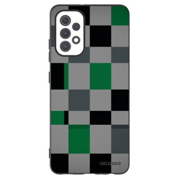 Picasee crna silikonska maskica za Samsung Galaxy A32 5G A326B - Block Grid