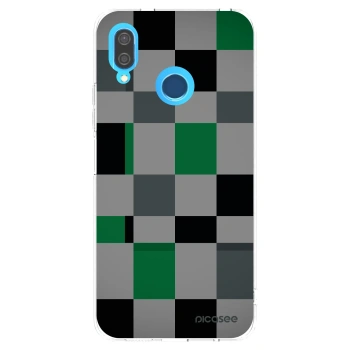 Picasee silikonska prozirna maskica za Huawei P20 Lite - Block Grid