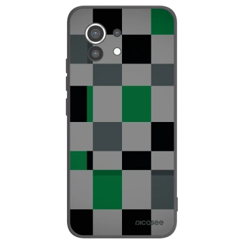 Picasee crna silikonska maskica za Xiaomi Mi 11 - Block Grid