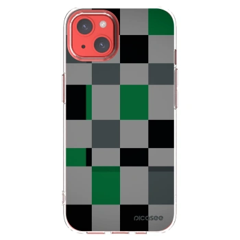 Picasee silikonska prozirna maskica za Apple iPhone 13 - Block Grid