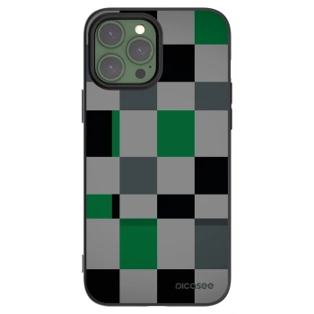 Picasee crna silikonska maskica za Apple iPhone 13 Pro Max - Block Grid
