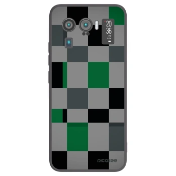 Picasee crna silikonska maskica za Xiaomi Mi 11 Ultra - Block Grid