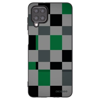 Picasee crna silikonska maskica za Samsung Galaxy M12 M127F - Block Grid