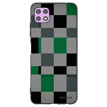 Picasee crna silikonska maskica za Samsung Galaxy A22 A226B 5G - Block Grid