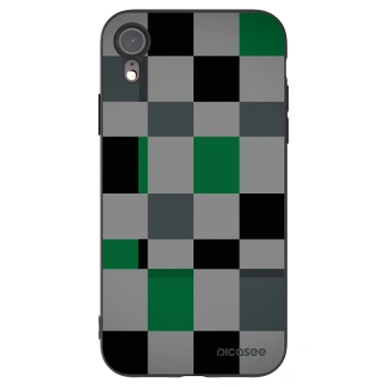 Picasee crna silikonska maskica za Apple iPhone 6 Plus/6S Plus - Block Grid