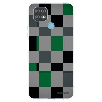 Picasee silikonska prozirna maskica za Realme C21 - Block Grid
