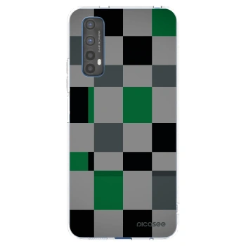 Picasee silikonska prozirna maskica za Realme 7 - Block Grid