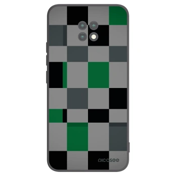 Picasee crna silikonska maskica za Xiaomi Redmi Note 9T - Block Grid