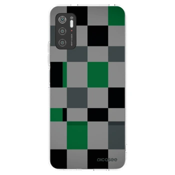 Picasee silikonska prozirna maskica za Xiaomi Poco M3 Pro 5G - Block Grid