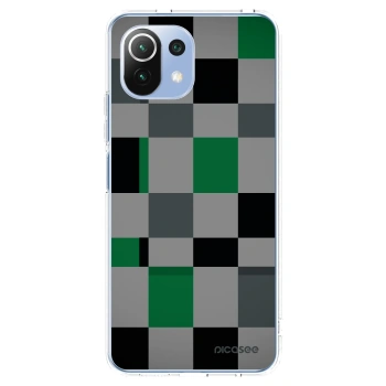 Picasee silikonska prozirna maskica za Xiaomi 11 Lite 5G NE - Block Grid