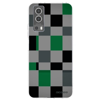 Picasee silikonska prozirna maskica za Vivo Y72 5G - Block Grid