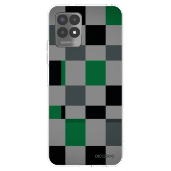Picasee silikonska prozirna maskica za Realme 8i - Block Grid