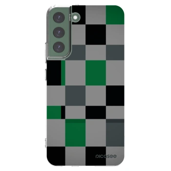 Picasee silikonska prozirna maskica za Samsung Galaxy S22+ 5G - Block Grid