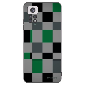 Picasee crna silikonska maskica za Xiaomi Redmi Note 11 - Block Grid